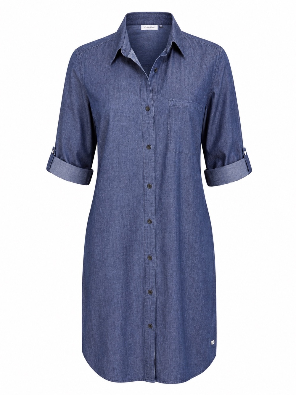 Calvin Klein Denim Button-Front Shirt Dress. Preppy Casual Classic. Medium